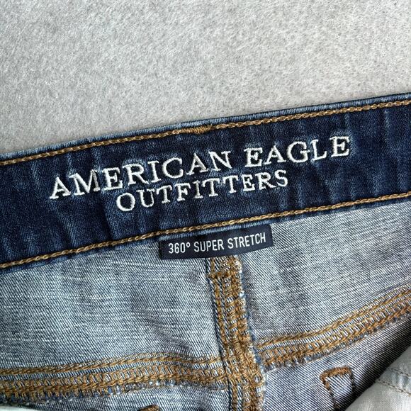American Eagle Denim Cut Off 3" Shortie Shorts Summer Picnic 4 - Picture 5 of 7